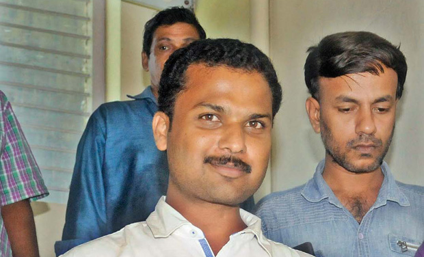 New mayor V. K. Prasanth walks out after the press meeting in Thiruvananthapuram on Friday (Photo: DC) New mayor V. K. Prasanth walks out after the press meeting in Thiruvananthapuram on Friday (Photo: DC)